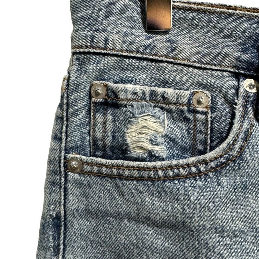 Aeropostale Denim Skater Shorts Distressed Vintage 90s Slouchy High Rise - Picture 7 of 12